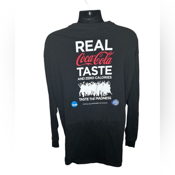 Coca Cola Zero NCAA March Madness Black Longsleeve Shirt Size XL - Picture 2 of 3